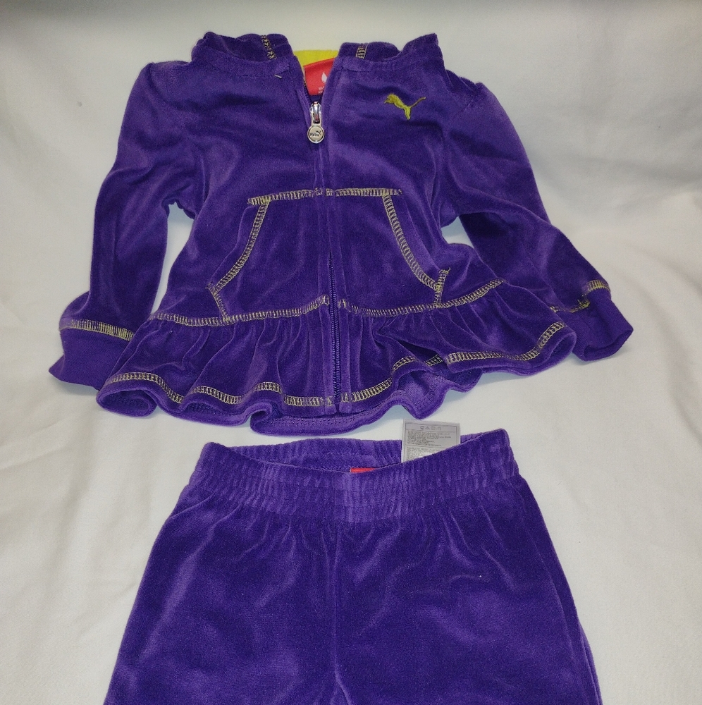 PUMA brand 2 piece set for baby size 12 months.